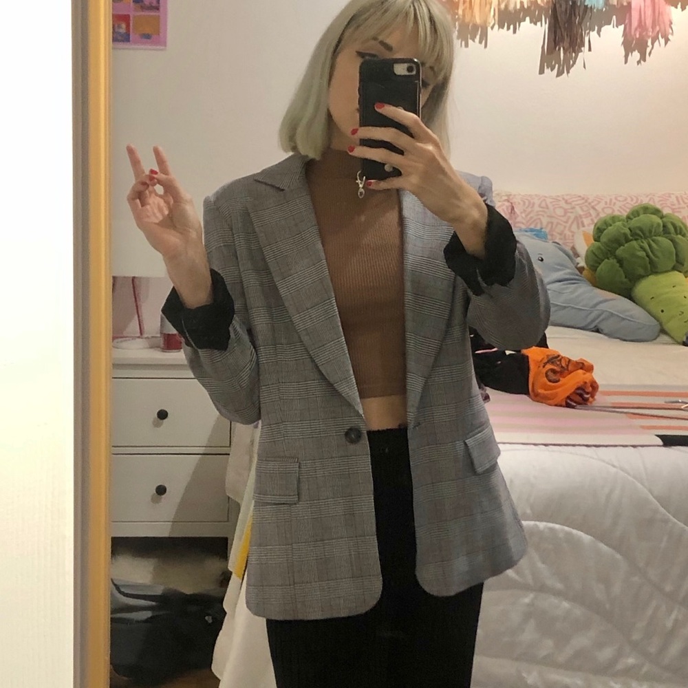 Fung Lan Checked Blazer